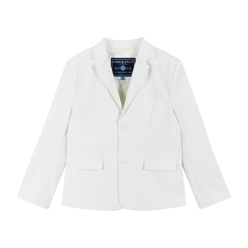 4-Piece Suit Set (Size 8-14 Years) | White